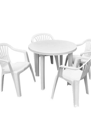 Набір садових меблів King 1 стіл + крісло Ischia 4 шт виробниц...