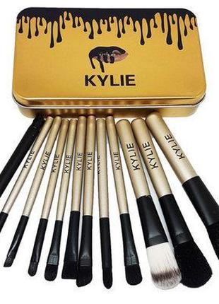 Набір пензлів для макіяжу Kylie Professional Brush Set 12 шт.