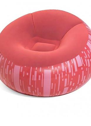 Надувне крісло Bestway 75052, 112 х 112 х 66 см, червоне