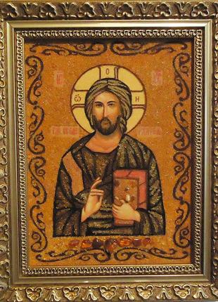 Ікона з бурштину Ісус Христос і-22 Господь Вседержитель Гранд ...
