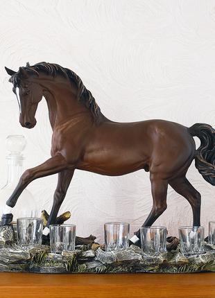 Штоф Лошадь подарочный набор для алкоголя 54 см Гранд Презент ...