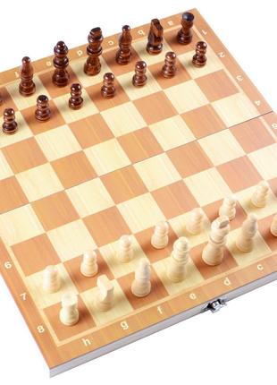 Игровой набор 3в1 нарды шахматы и шашки (34х34 см) Гранд Презе...