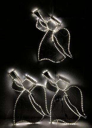 Новогодний декор Ангел LED гирлянда (Дюралайт) 80*55 см Гранд ...