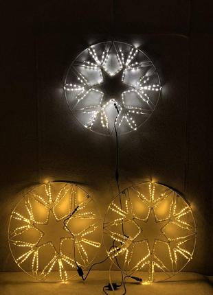 Новогодняя Снежинка (LED гирлянда дюралайт) 65*65 см Гранд Пре...