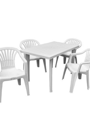 Набір садових меблів King 1 стіл + крісло Ischia 4 шт виробниц...