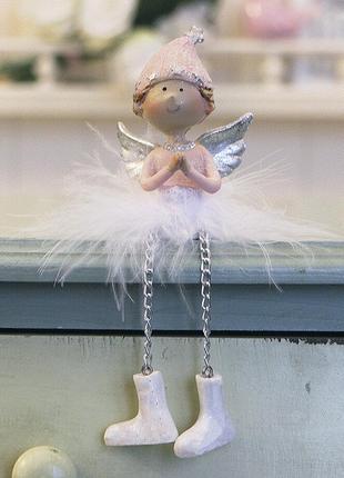 Декоративная новогодняя игрушка Ангел молящийся h7см Гранд Пре...