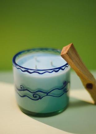 Соевая ароматизированная свеча "позаботься об экологии"