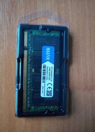 Память для ноутбука So-Dimm DDR 2 4 Gb 800 MHz Samsung новая
