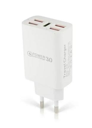 Зарядное устройство 220В 3,5А QC3.0 USBx5 Travel Charger 27-52