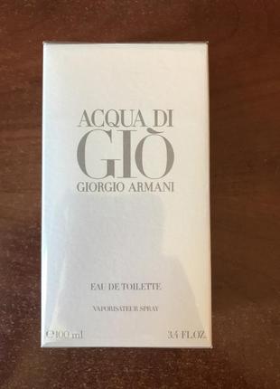 Giorgio armani acqua di gio туалетная вода 100ml