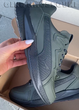 Puma rs green чоловічі шкіряні кросівки