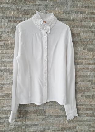 Блуза блузка рубашка piccolo 8-9 лет, 134 см школьная