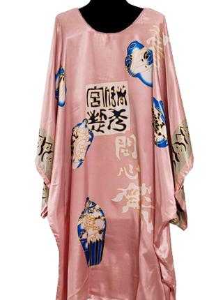 Шелковое платье кимоно восточные мотивы разные