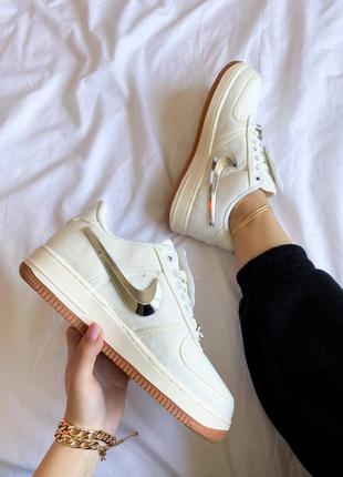 Кроссовки nike air force 1 "travis scott"