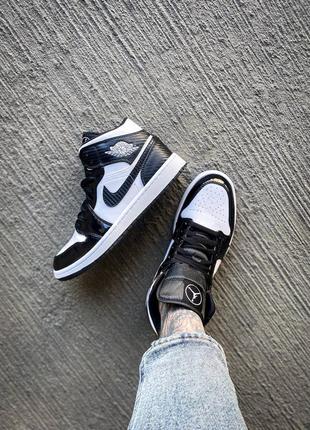 Кроссовки nike air jordan 1 mid se asw"carbon fiber"