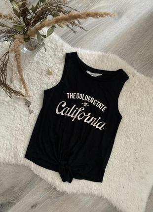 Топ, вкорочена футболка, майка h&amp;m california