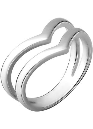 Серебряное кольцо без камней (2067832) 17.5 размер