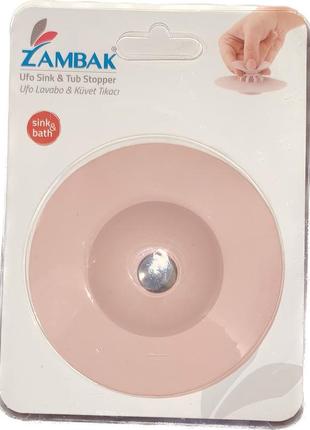 Заглушка для ванни силіконова рожева