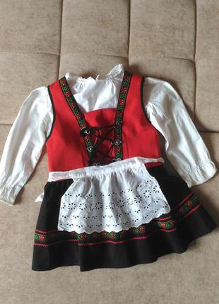 Дитячий український костюм вишиванка для дівчинки 2-3роки