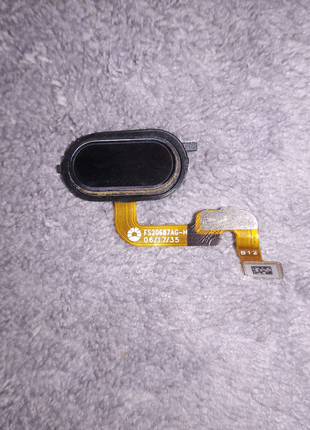 Шлейф Meizu M6 Note (M721H) с кнопкой меню (Home) Black