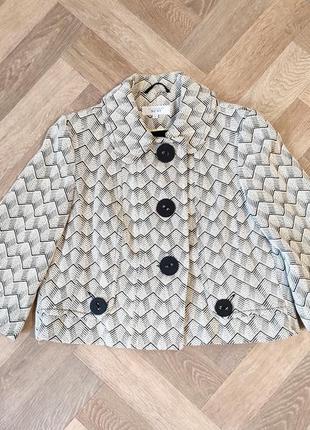 Tailored короткое фактурное пальто пиджак трапеция, туречковина