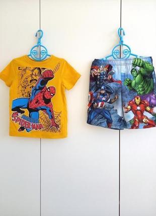 Набор для мальчика 2-3 года 92-98 футболка spiderman спайдерме...