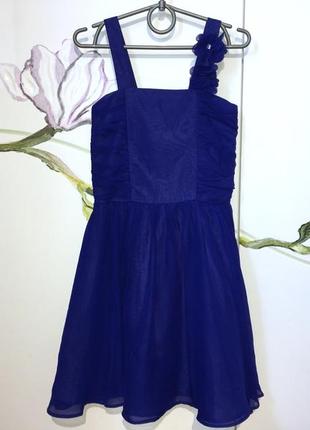 Нарядное праздничное шифоновое платье для девочки 8 лет 128
