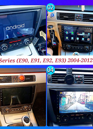 Магнитола Android BMW 3, E90, E91, E92, E93, 3гб/32гб, Carplay