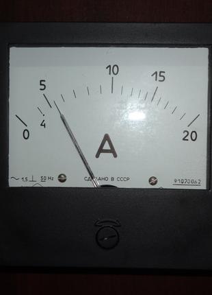 Амперметр переменного тока щитовой Э365-1 20А