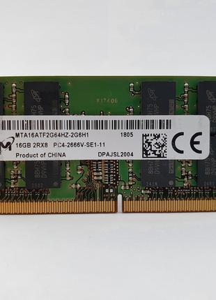 Оперативная память для ноутбука SODIMM Micron DDR4 16Gb PC4-26...