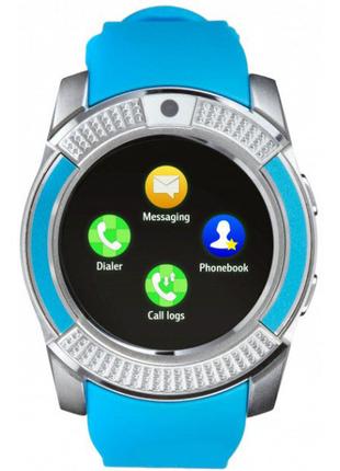 Умные смарт-часы Smart Watch V8. OD-806 Цвет: синий