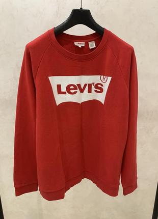 Джемпер свитер levis levi’s мужской красный свитшот