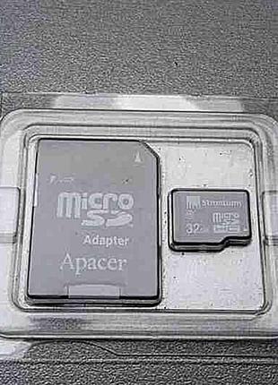Карта флеш пам'яті Б/У MicroSD 32Gb + adapter