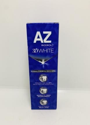 Зубна паста AZ ricerca 3D WHITE CARBONE 65 мл Італія