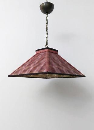 Люстра абажур светильник подвес из бамбука