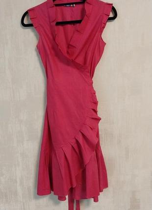Рожева сукня халат запахом incity