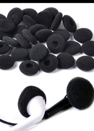 Маленькие черные амбушюры на капельки 16-18 мм