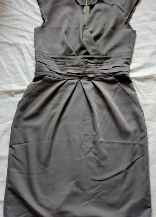 Сукня сіра розмір М на застібці з кишенями