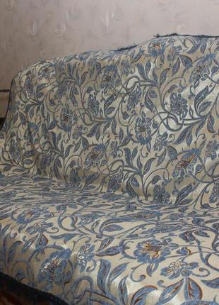 Орхидея синяя комплекты на диван и два кресла ( дивандеки) пол...