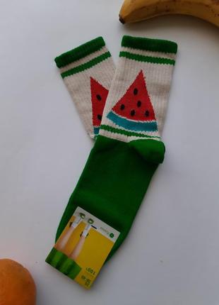 Шкарпетки жіночі високі кольорові бавовняні