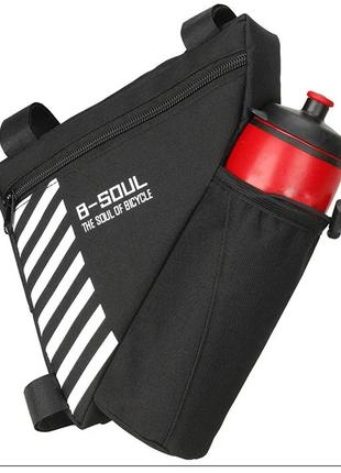 Сумка в раму B-Soul BAO-009BLK, карман для фляги (BAO-009BLK)