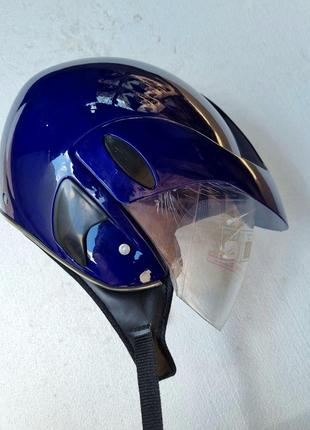 Шлем темно-синий без бороды/без нижней челюсти 53-й размер/ XS