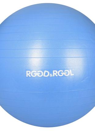Мяч для фитнеса фитбол 65 см (1400гр.), ABSсатин MS 3343-2 синий