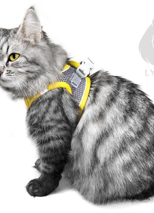 Шлейка-жилет KIMPETS для собак, размер М, желтый цвет