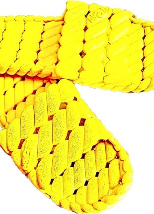 Шльопанці жіночі неонові жовті 38 розмір