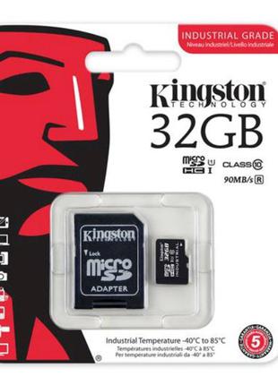 Карта памяти с адаптером Kingston micro SD HC 32GB Class 10