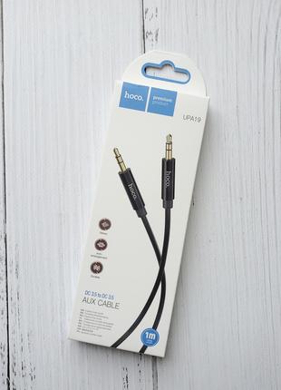 Аудио кабель Aux Hoco UPA19 mini-Jack 3.5mm to 3.5mm черный 1 ...