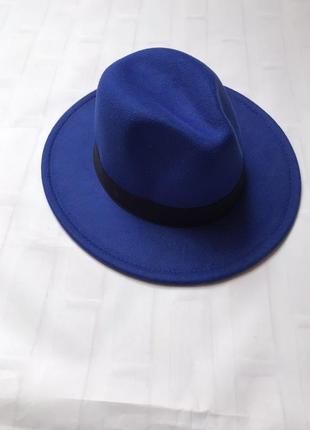 Шляпа женская синяя