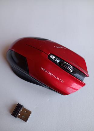Мишка компьютерна havit hv-ms927gt червона бездротова