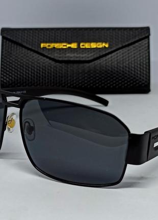 Porsche очки мужские солнцезащитные черные поляризированые